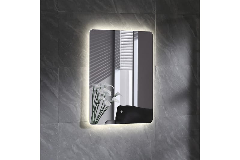 Spegel Bathlife Tindra 600 - Vit - Badrumsspegel - Badrumsspegel med belysning