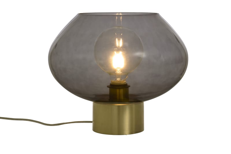 BELL Bordslampa Stor Mässing/Rökfärgat - Aneta - Sängbordslampa - Sovrumslampa - Fönsterlampa på fot - Bordslampor & bordsbelysning