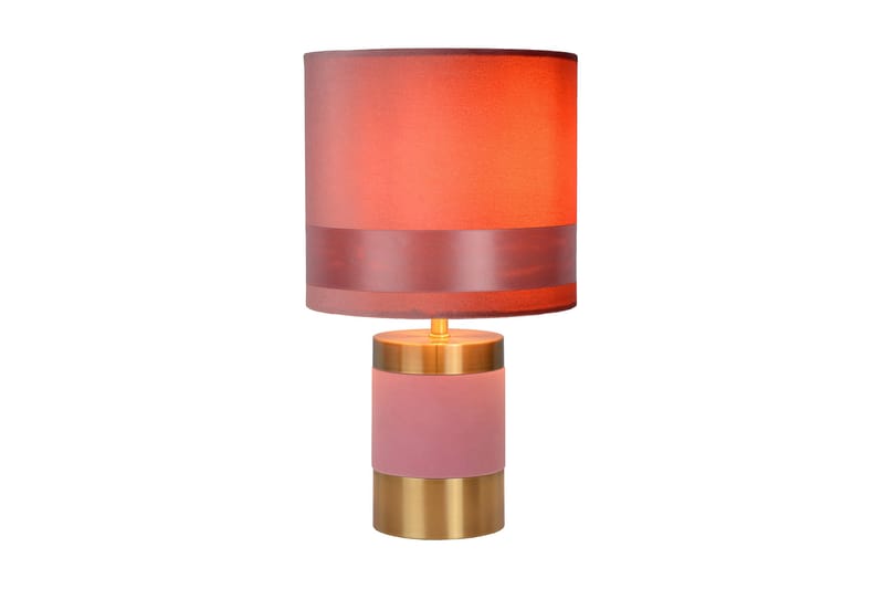 EXTRAVAGANZA FRIZZLE Bordslampa Rund Rosa - Lucide - Sovrumslampa - Sängbordslampa - Bordslampor & bordsbelysning - Fönsterlampa på fot
