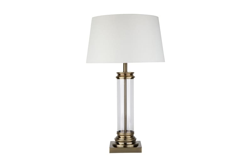 PEDESTAL Bordslampa Glas Column & Mässing - Searchlight - Sovrumslampa - Bordslampor & bordsbelysning