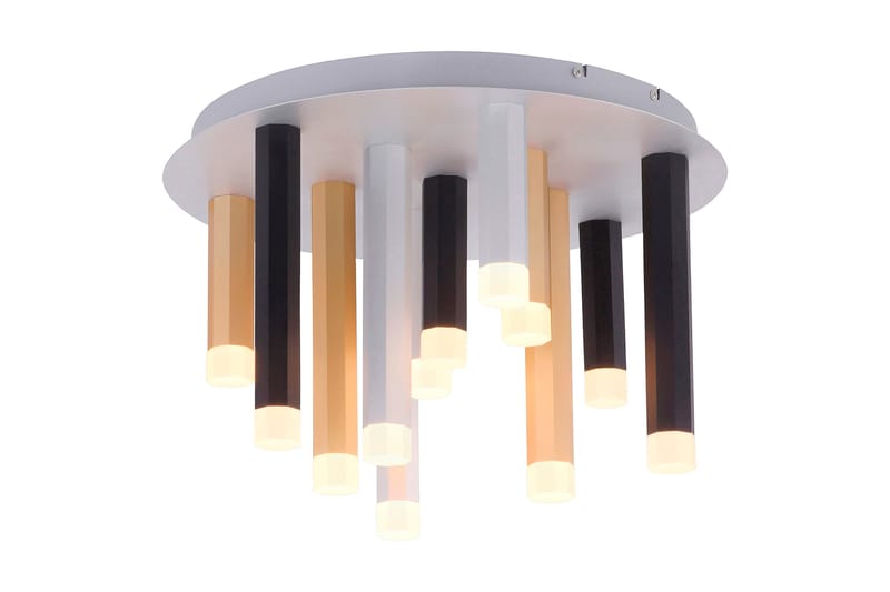 PESPIRE Taklampa 45x45 cm Grå/Guld - Kökslampa & pendellampa - Sovrumslampa - Fönsterlampa hängande