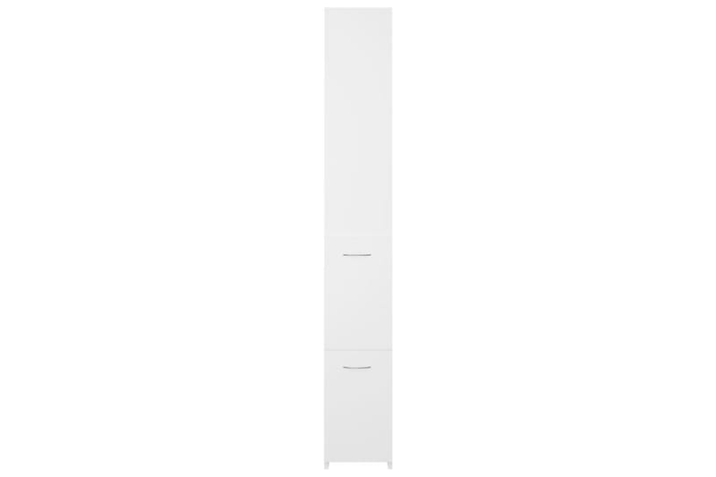 Badrumsskåp vit 25x25x170 cm spånskiva - Vit - Badrumsskåp