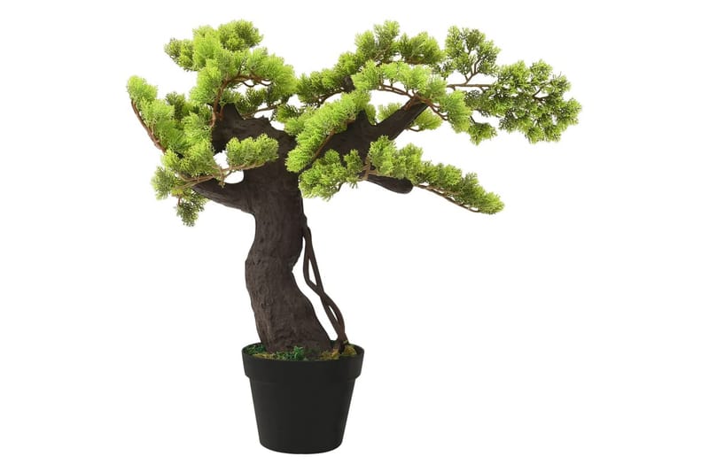 Konstgjort bonsaiträd i kruka cypress 70 cm grön - Grön - Konstgjorda växter