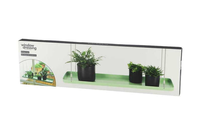 Esschert Design Hängande växtbricka rektangulär grön L - Ampel kruka