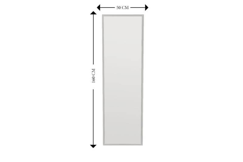 LUBIARA Spegel 50 cm Rektangulär Vit - Väggspegel - Helkroppsspegel