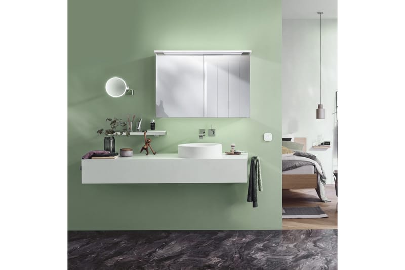 Spegelskåp Bathlife Glänsa 1000 - Vit - Badrumsskåp - Spegelskåp