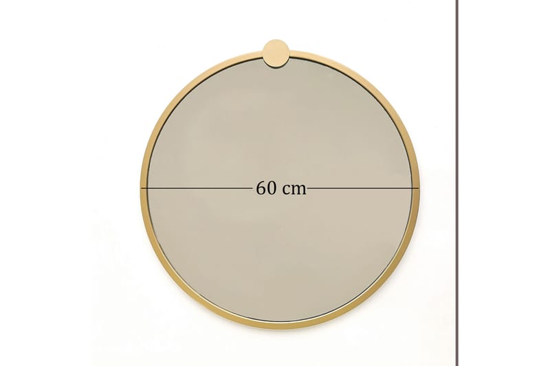 SPEGEL 60x60 cm Guld - Väggspegel
