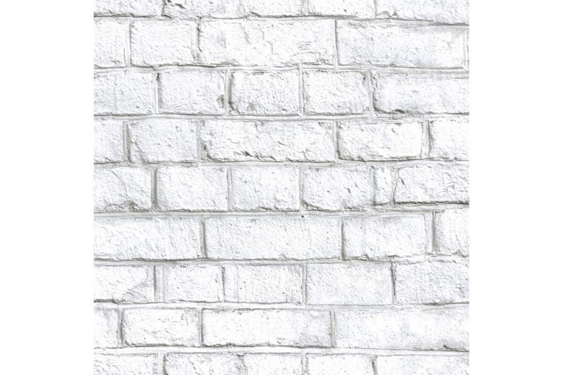 WHITE BRICK Limma&Ta Bort  Klistermärke Tapet - Wallstickers