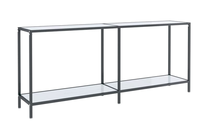 Konsolbord vit 180x35x75,5 cm härdat glas - Vit - Hallbord - Bord - Avlastningsbord & konsolbord