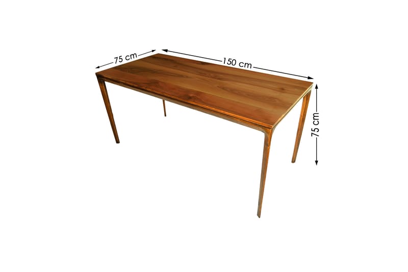 POVOA Matbord 150 cm Valnöt/Mörkbrun - Bord - Matbord & köksbord