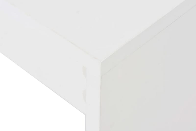 Barbord med hylla vit 110x50x103 cm - Vit - Barbord - Bord