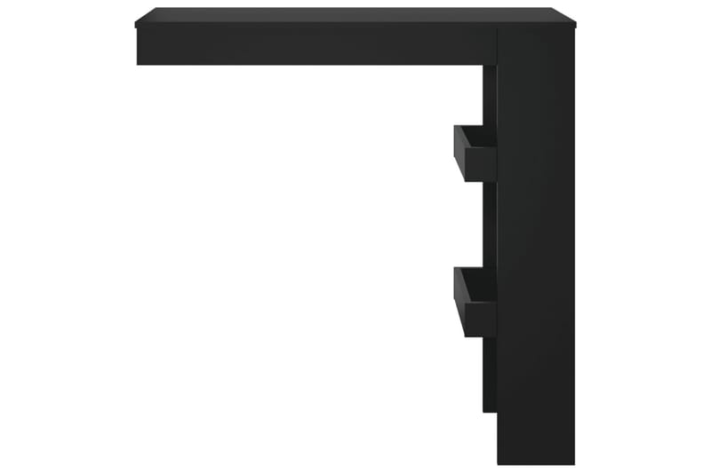beBasic Barbord väggmonterat svart 102x45x103,5 cm konstruerat trä - Barbord - Bord