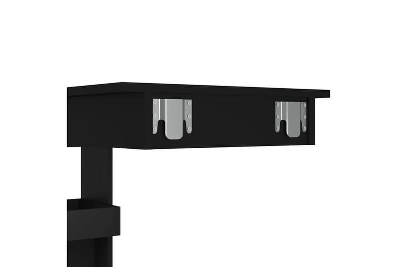 beBasic Barbord väggmonterat svart 102x45x103,5 cm konstruerat trä - Barbord - Bord