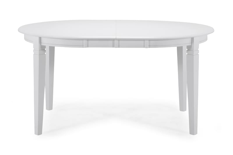 LEVIDE Förlängningsbart Matbord 150 Oval Vit - Bord - Matbord & köksbord