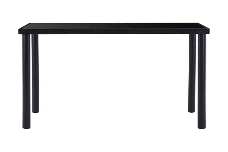Matbord svart 140x70x75 cm härdat glas - Svart - Bord - Matbord & köksbord