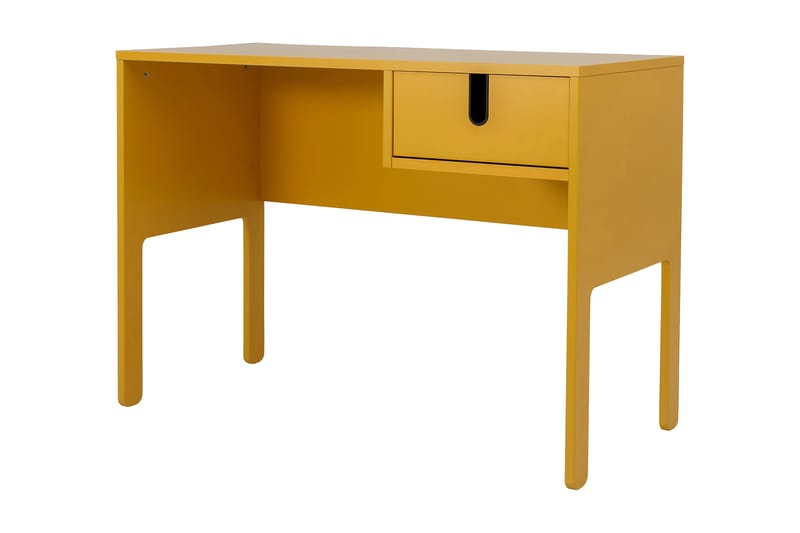 UNO Skrivbord 105 cm med Förvaring Låda Gul - Skrivbord - Bord