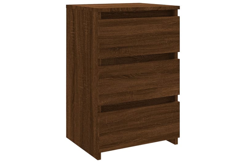 beBasic Sängbord brun ek 40x35x62,5 cm konstruerat trä - Sängbord - Bord
