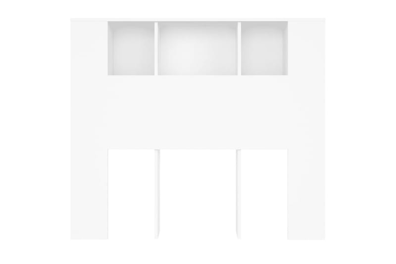 beBasic Sänggavel med förvaring vit 120x18,5x104,5 cm - Sänggavlar