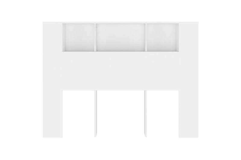 beBasic Sänggavel med förvaring vit 140x18,5x104,5 cm - Sänggavlar