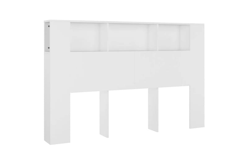 beBasic Sänggavel med förvaring vit 160x18,5x104,5 cm - Sänggavlar