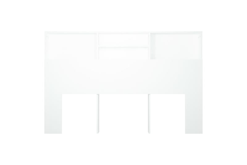 beBasic Sänggavel med förvaring vit 160x19x103,5 cm - Sänggavlar