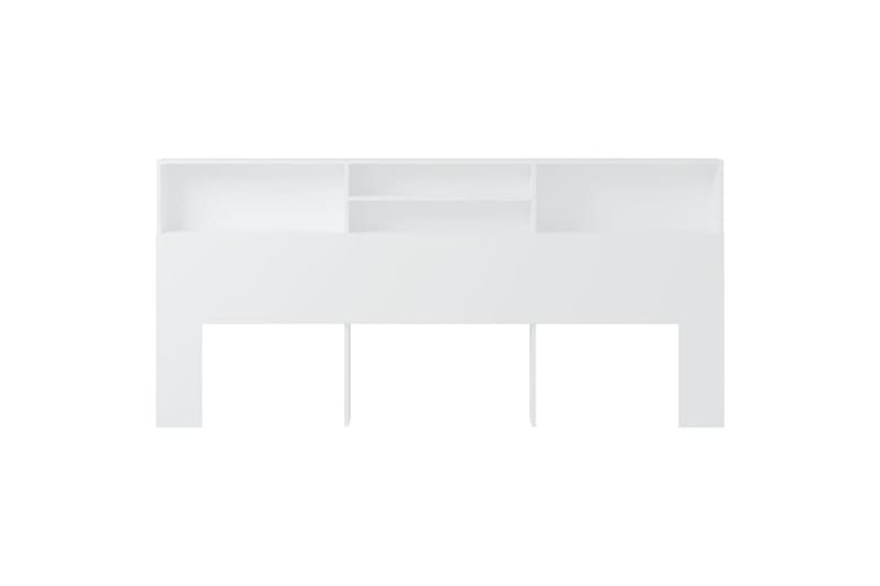 beBasic Sänggavel med förvaring vit 220x19x103,5 cm - Sänggavlar
