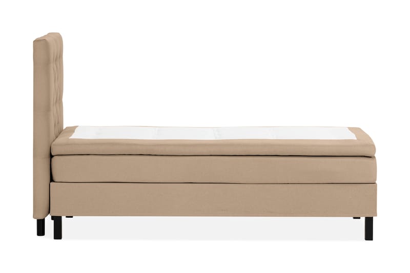 NAZAMA Sängpaket 90x200 Skummadrass Beige - Komplett Sängpaket - Kontinentalsängar