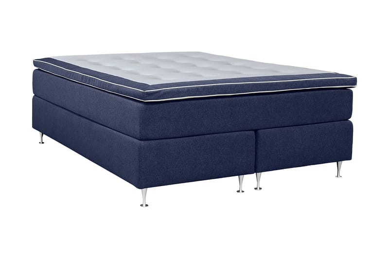 AUGUSTA Kontinentalsäng 180x200 cm Mörkblå - Komplett Sängpaket - Kontinentalsängar