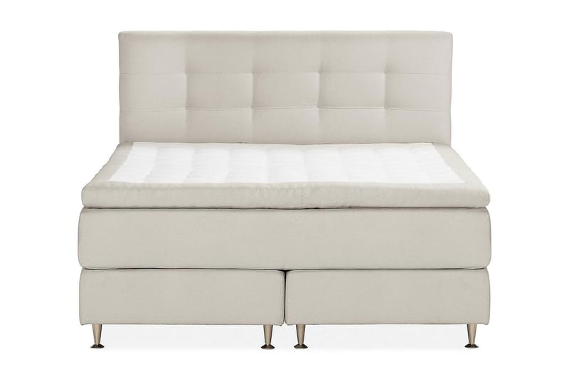 Kalashi Sängpaket Kontinentalsäng 160x200 cm Ljusgrå - Komplett Sängpaket - Kontinentalsängar