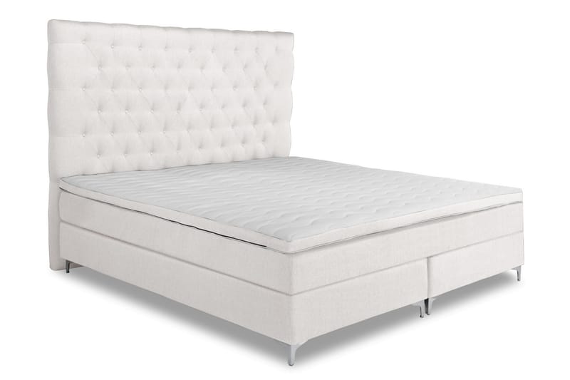 PEARL Premium Sängpaket 210 Fast/Medium Elastiskt Skum Beige - Komplett Sängpaket - Kontinentalsängar