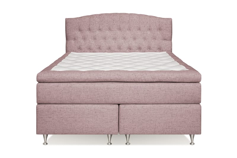 STACIA Sängpaket 160x200 Medium Rosa - Komplett Sängpaket - Kontinentalsängar