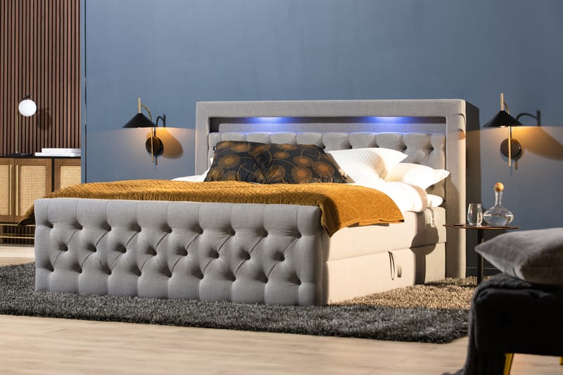 BELTRAO Sängpaket 180x200 med Lyftförvaring - Komplett Sängpaket - Sängar med förvaring