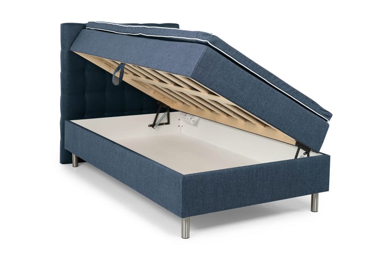 WEYBURN Förvaringssäng - Sängpaket 140 Mörkblå - Sängar med förvaring