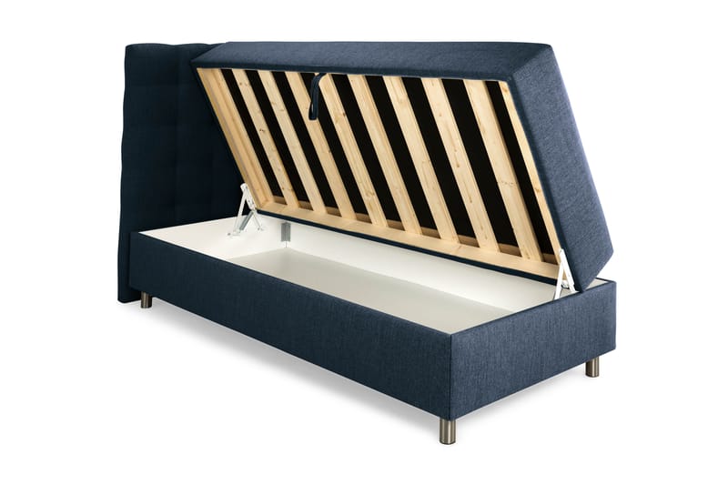 WEYBURN Förvaringssäng - Sängpaket 90 Mörkblå - Sängar med förvaring