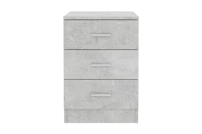 Sängbord betonggrå 38x35x56 cm spånskiva - Grå - Sängbord - Bord