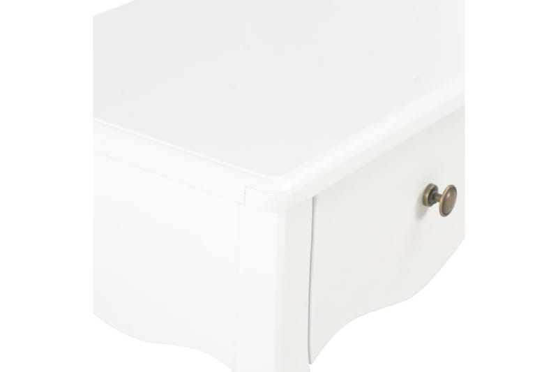 Sängbord vit 40x30x50 cm massiv furu - Vit - Sängbord - Bord