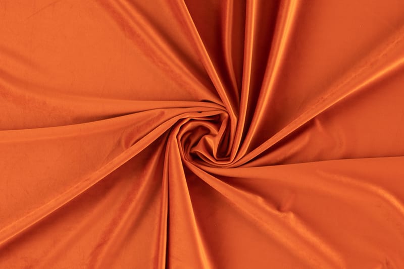 LYNN 4-sits Soffa Svängd Sammet Orange - Skräddarsy färg och tyg - 4-sits soffor - Howardsoffor