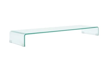 TV-bord klarglas 120x30x13 cm