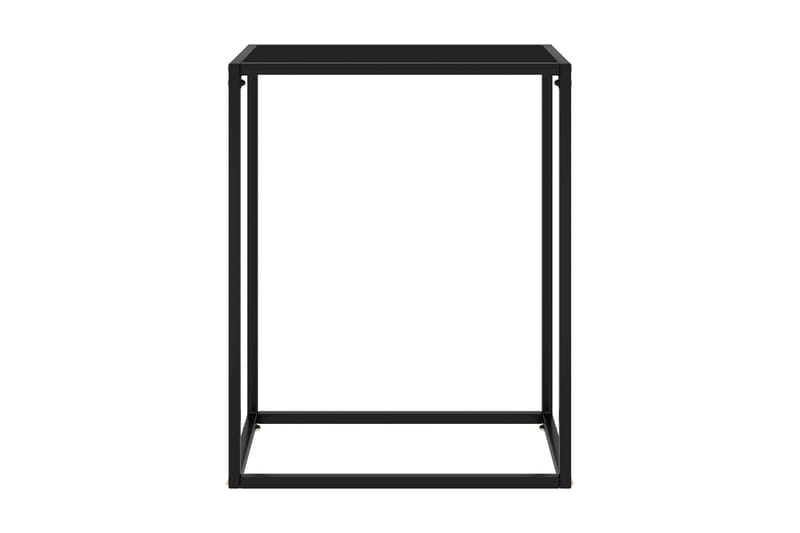 Avlastningsbord svart 60x35x75 cm härdat glas - Svart - Brickbord - Bord - Sidobord & lampbord
