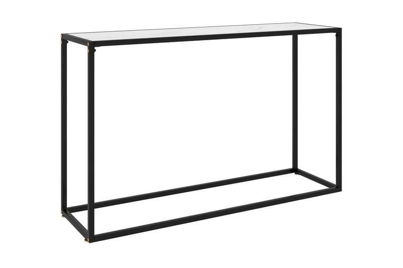 Konsolbord vit 120x35x75 cm härdat glas - Vit - Hallbord - Bord - Avlastningsbord & konsolbord