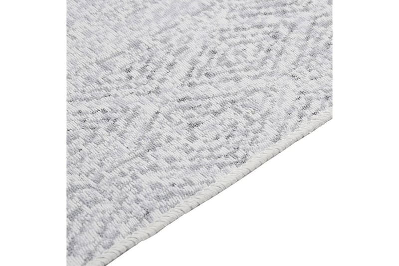 Matta ljusgrå 120x180 cm bomull - Grå - Bomullsmattor