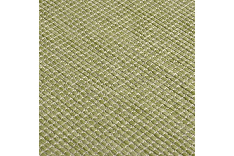 Utomhusmatta plattvävd 80x250 cm grön - Grön - Utomhusmattor