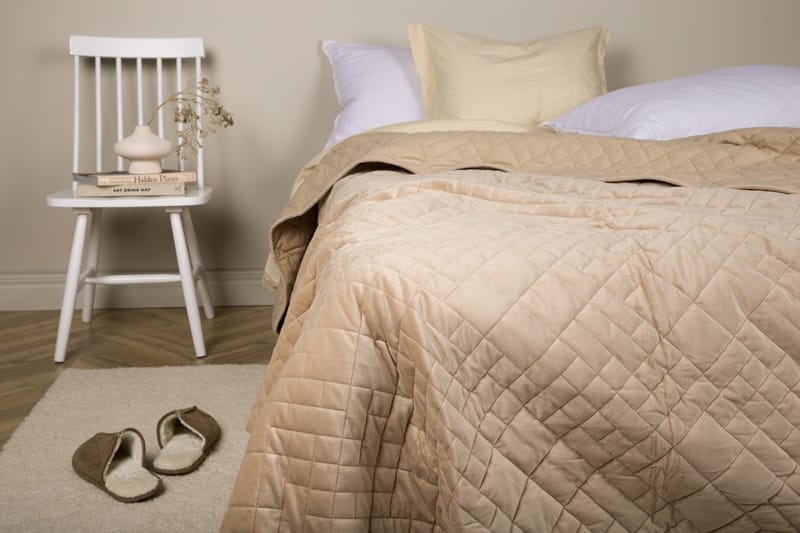 LACLA Överkast 260x260 cm Beige - Överkast - Sängkläder - Överkast dubbelsäng
