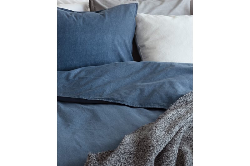 WASHED Bäddset 2-dels 150x210 Marinblå - Bäddset & påslakanset - Bäddset dubbelsäng - Sängkläder
