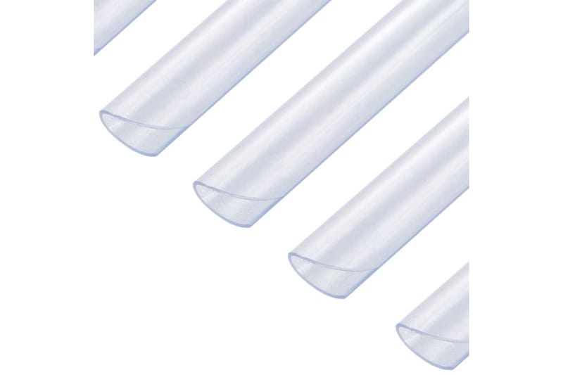 Klämmor för insynsskydd 100 st PVC genomskinlig - Transparent - Staket & grindar
