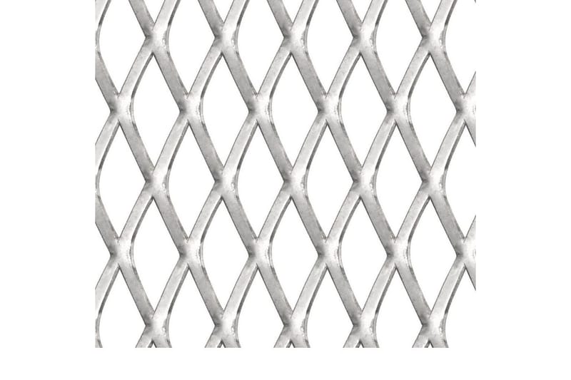 Sträckmetall rostfritt stål 100x85 cm 45x20x4 mm - Silver - Staket & grindar
