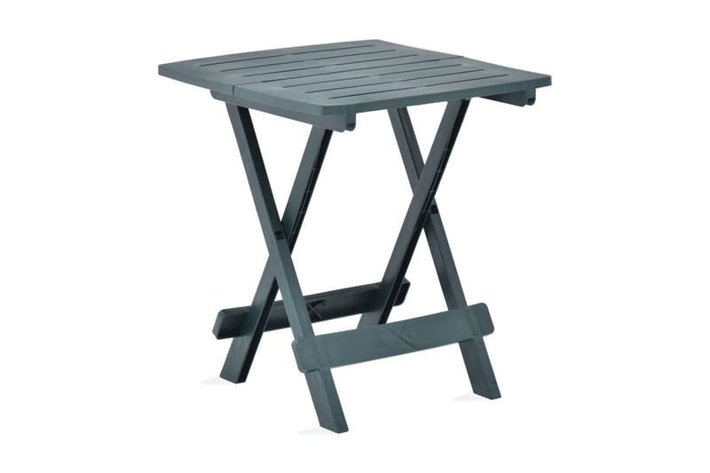 Hopfällbart trädgårdsbord grön 45x43x50 cm plast - Grön - Matbord ute