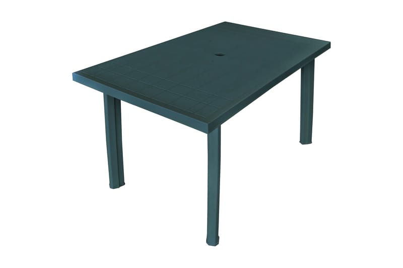Trädgårdsbord grön 126x76x72 cm plast - Grön - Matbord ute