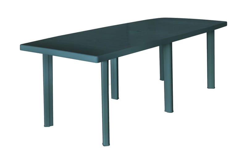 Trädgårdsbord grön 210x96x72 cm plast - Grön - Matbord ute