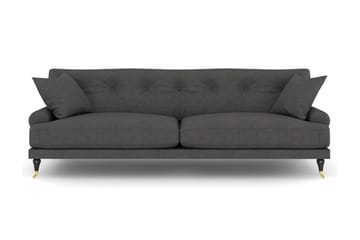 ANTHONY 3-sits Soffa Mörkgrå/Mässing